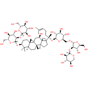 Chemical structure of Ginsenoside Ra2 , CAS 83459-42-1, AChemBlock U106971