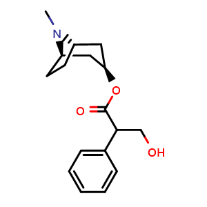 Chemical structure of L-Hyoscyamine , CAS 101-31-5, AChemBlock U106972