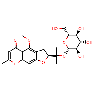 Chemical structure of 5-O-methylvisammioside , CAS 84272-85-5, AChemBlock U106975