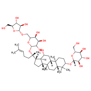 Chemical structure of Ginsenoside Mb , CAS 88105-29-7, AChemBlock U106992