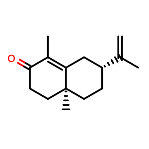 Chemical structure of a-Cyperone , CAS 473-08-5, AChemBlock U106996
