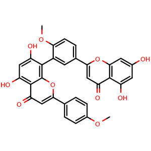 Chemical structure of Isoginkgetin , CAS 548-19-6, AChemBlock U107037