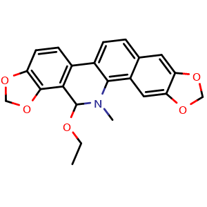 Chemical structure of Ethoxysanguinarine , CAS 28342-31-6, AChemBlock U107046