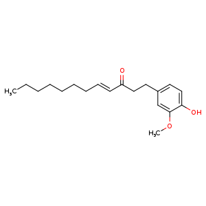 Chemical structure of 8-Shogaol , CAS 36700-45-5, AChemBlock U107049