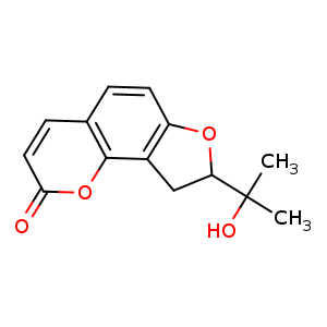 Chemical structure of Columbianetin , CAS 1147-29-1, AChemBlock U107065