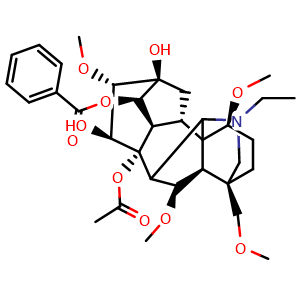 Chemical structure of 3-Deoxyaconitine , CAS 3175-95-9, AChemBlock U107080