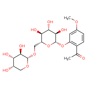 Chemical structure of Paeonolide , CAS 72520-92-4, AChemBlock U107091