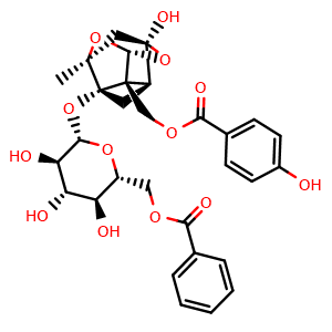 Chemical structure of Mudanpioside C , CAS 172760-03-1, AChemBlock U107092
