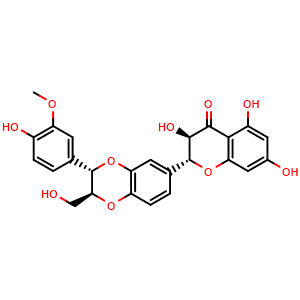 Chemical structure of Silybin B , CAS 142797-34-0, AChemBlock U107107