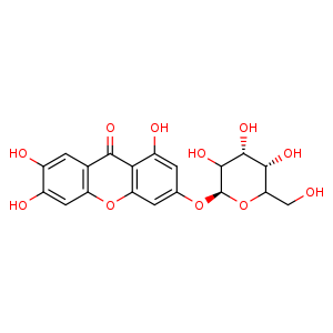 Chemical structure of Isomangiferin , CAS 24699-16-9, AChemBlock U107122