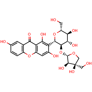 Chemical structure of sibiricaxanthone B , CAS 241125-81-5, AChemBlock U107123