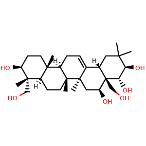 Chemical structure of Gymnemagenin , CAS 22467-07-8, AChemBlock U107129