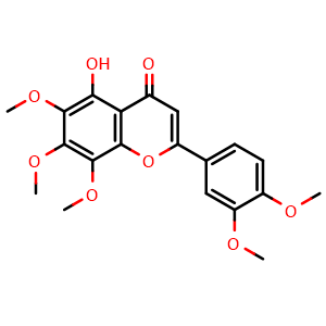 Chemical structure of 5-O-Demethylnobiletin , CAS 2174-59-6, AChemBlock U107135