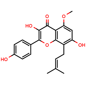 Chemical structure of Sophoflavescenol , CAS 216450-65-6, AChemBlock U107136
