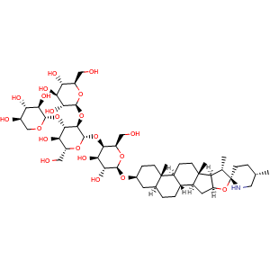 Chemical structure of Tomatine , CAS 17406-45-0, AChemBlock U107162