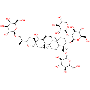 Chemical structure of Hosenkoside M , CAS 161016-51-9, AChemBlock U107168