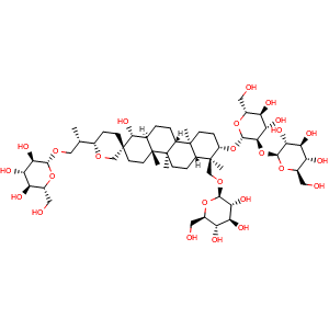 Chemical structure of Hosenkoside K , CAS 160896-49-1, AChemBlock U107169