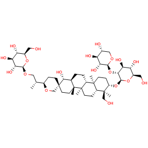 Chemical structure of Hosenkoside F , CAS 160896-45-7, AChemBlock U107171