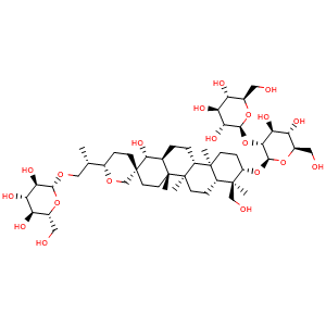 Chemical structure of Hosenkoside B , CAS 156764-82-8, AChemBlock U107176