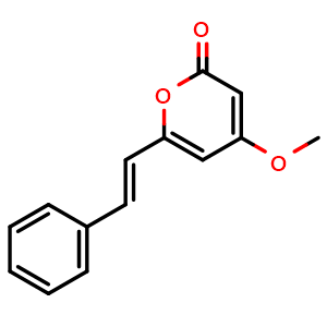 Chemical structure of Demethoxyyangonin , CAS 15345-89-8, AChemBlock U107180