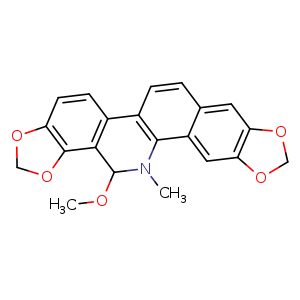 Chemical structure of 6-Methoxydihydrosanguinarine , CAS 151890-26-5, AChemBlock U107181