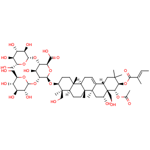 Chemical structure of Aescin A , CAS 123748-68-5, AChemBlock U107209