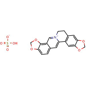 Chemical structure of Coptisine sulfate , CAS 1198398-71-8, AChemBlock U107213