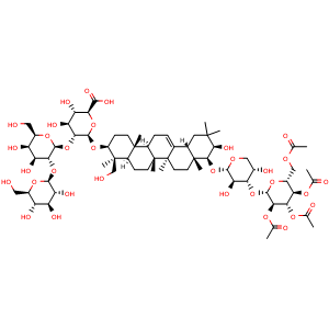 Chemical structure of Soyasaponin Ab , CAS 118194-13-1, AChemBlock U107217