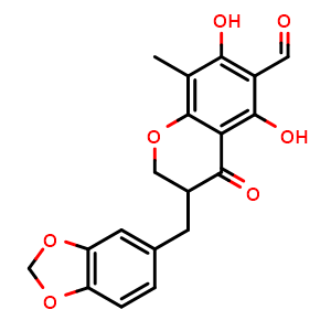 Chemical structure of 6-Aldehydoisoophiopogonanone A , CAS 116291-82-8, AChemBlock U107224