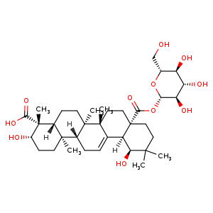 Chemical structure of Ilexhainanoside D , CAS 1137648-52-2, AChemBlock U107227