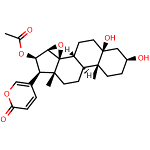 Chemical structure of Cinobufotalin , CAS 1108-68-5, AChemBlock U107230