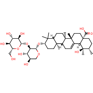Chemical structure of Ilexoside D , CAS 109008-27-7, AChemBlock U107233