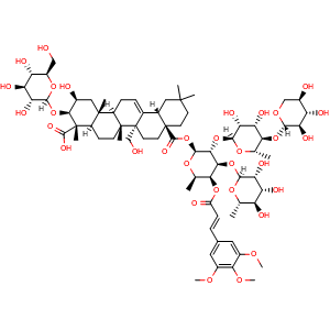 Chemical structure of Onjisaponin Z , CAS 1078708-72-1, AChemBlock U107238