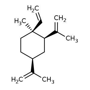 Chemical structure of beta-Elemene , CAS 515-13-9, AChemBlock U107255