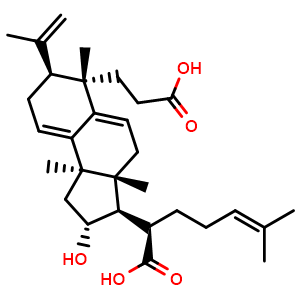 Chemical structure of Poricoic acid B , CAS 137551-39-4, AChemBlock U107262