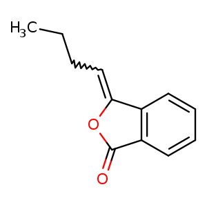 Chemical structure of 3-Butylidenephthalide , CAS 551-08-6, AChemBlock U107271