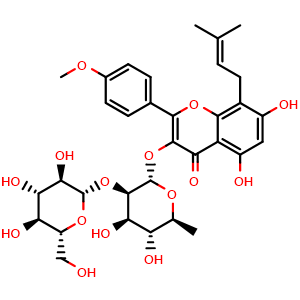 Chemical structure of Sagittatoside A , CAS 118525-35-2, AChemBlock U107292