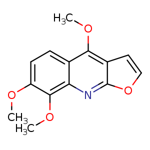 Chemical structure of Skimmianine , CAS 83-95-4, AChemBlock U107293