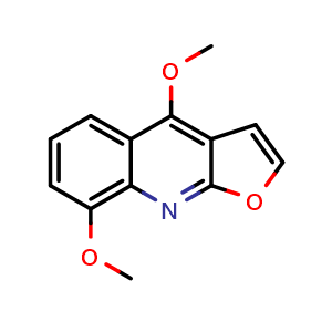 Chemical structure of γ-Fagarine , CAS 524-15-2, AChemBlock U107300
