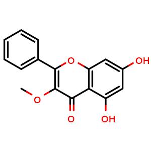Chemical structure of galangin-3-methyl ether , CAS 6665-74-3, AChemBlock U107308