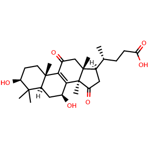 Chemical structure of Lucidenic acid LM1; , CAS 364622-33-3, AChemBlock U107310