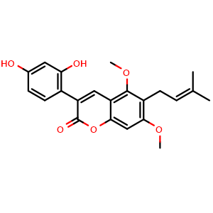 Chemical structure of Glucyrin , CAS 66056-18-6, AChemBlock U107324