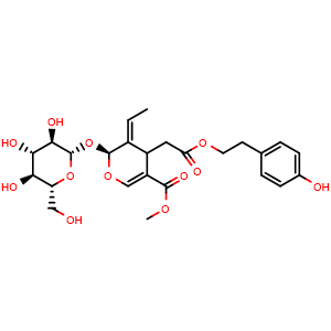 Chemical structure of Ligustroside , CAS 35897-92-8, AChemBlock U107326