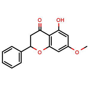 Chemical structure of Pinostrobin , CAS 480-37-5, AChemBlock U107332