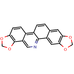 Chemical structure of Norsanguinarine , CAS 522-30-5, AChemBlock U107335