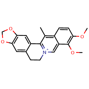 Chemical structure of 13-Methylberberine , CAS 54260-72-9, AChemBlock U107343