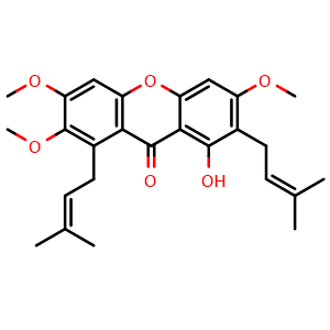 Chemical structure of Fuscaxanthone C , CAS 15404-76-9, AChemBlock U107346