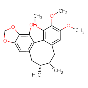 Chemical structure of (+)-gomisin M2 , CAS 82425-45-4, AChemBlock U107351