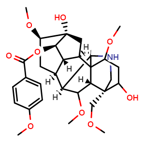 Chemical structure of 8-O-Ethylyunaconitine , CAS 110011-77-3, AChemBlock U107353