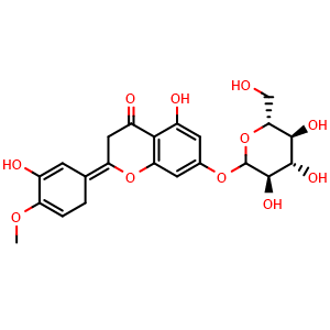 Chemical structure of Hesperetin 7-O-glucoside , CAS 31712-49-9, AChemBlock U107371